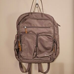 Manero Backpack  Diaper BPurple Lavender USB Port Multi Pocket Travel School Bag